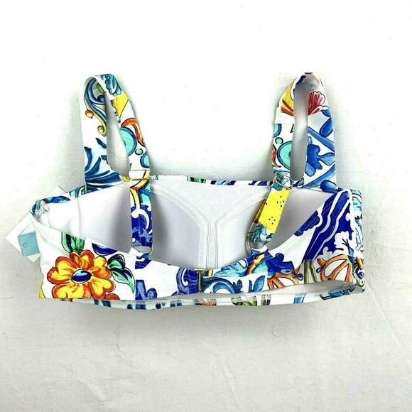 Antonio Melani Blue Mosaic Swimsuit Top 4 - Picture 4 of 6